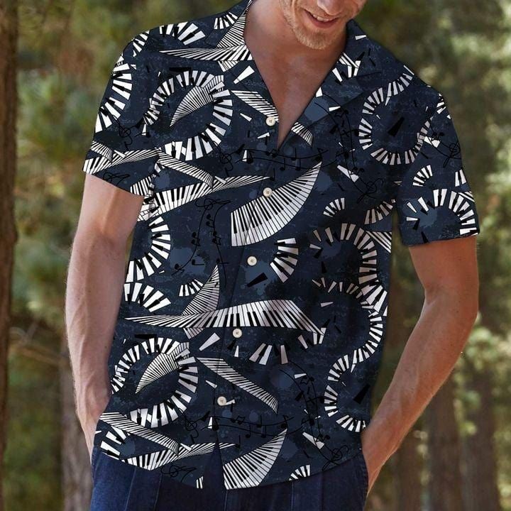 Felacia [Hawaii Shirt] Piano Flying Music Love Hawaiian Aloha Shirts-ZX2184